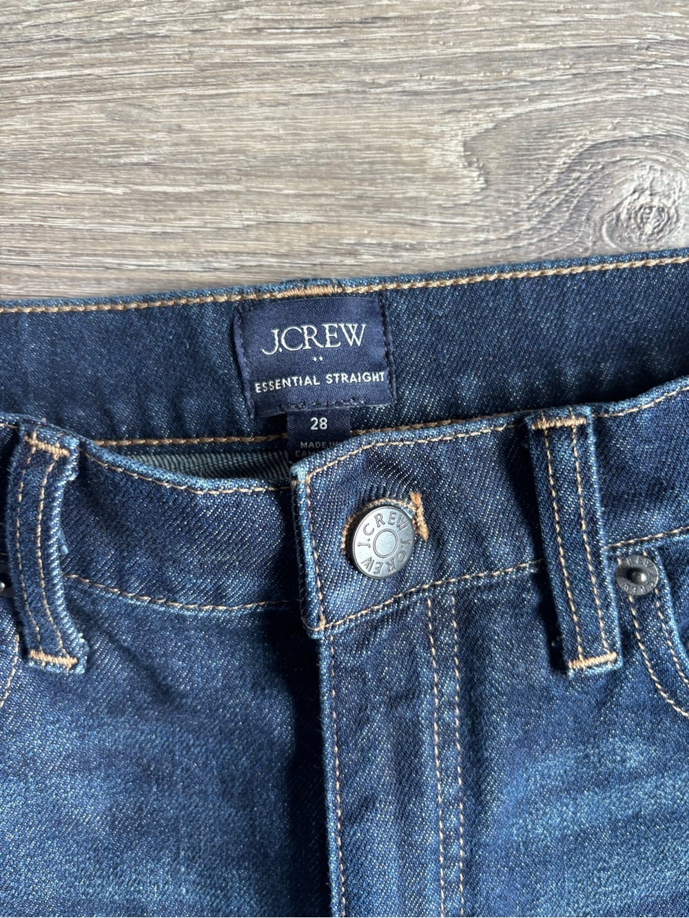 J. Crew Straight-Leg Jeans in Dark Indigo - Picture 2 of 7